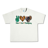 Pistachio peace love thanksgiving Urban Heavy Tee - Jasminsmagicworld