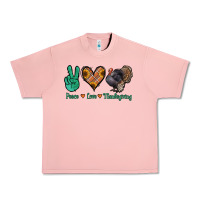 Salmon peace love thanksgiving Urban Heavy Tee - Jasminsmagicworld