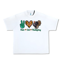 White peace love thanksgiving Urban Heavy Tee - Jasminsmagicworld