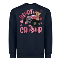 Navy heart crusher Heavyweight Sweatshirt - MaliasSmallBusiness