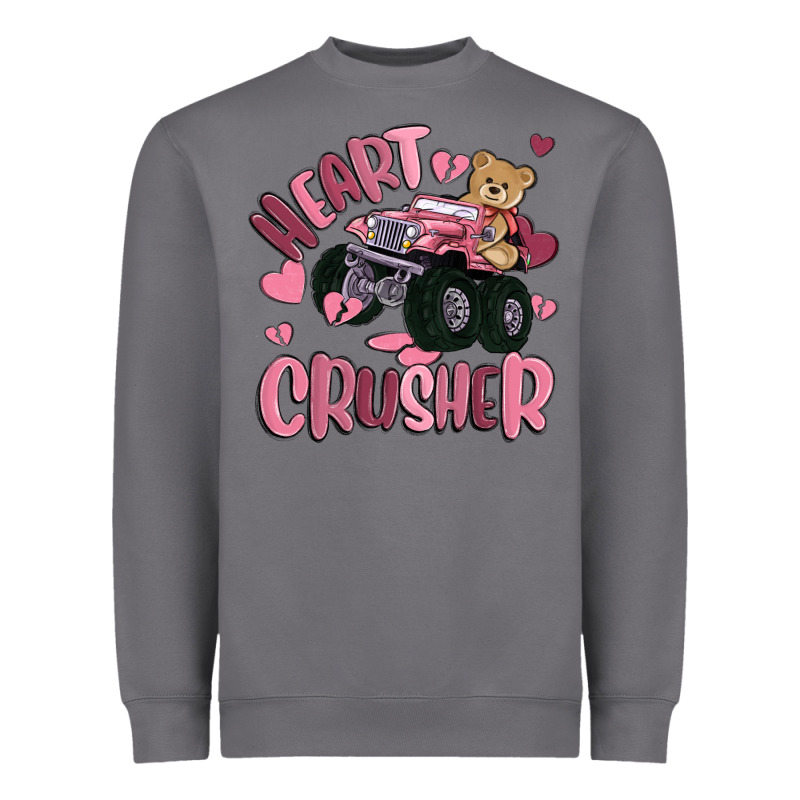 Heart Crusher Heavyweight Sweatshirt by MaliasSmallBusiness | Teevron