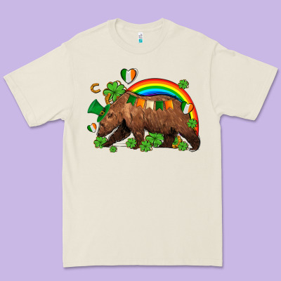 St Patricks Bear Ado Premium Tee Designed By Adodesignshop