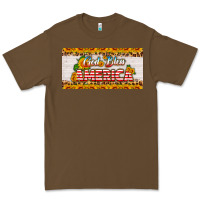 Cacao god bless america sunflower license plate Premium Tee - HRA Design Shop