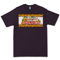 Plum god bless america sunflower license plate Premium Tee - HRA Design Shop