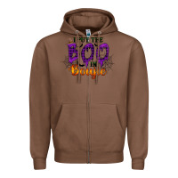 Chestnut I put the Boo in Boujie Zipper Hoodie - RacoonDesign