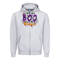 Heather Grey I put the Boo in Boujie Zipper Hoodie - RacoonDesign