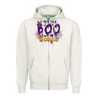 Oatmeal Heather I put the Boo in Boujie Zipper Hoodie - RacoonDesign