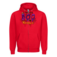 Red I put the Boo in Boujie Zipper Hoodie - RacoonDesign