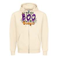 Sandshell I put the Boo in Boujie Zipper Hoodie - RacoonDesign