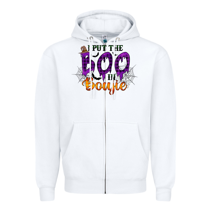 I Put The Boo In Boujie Zipper Hoodie by RacoonDesign | Teevron