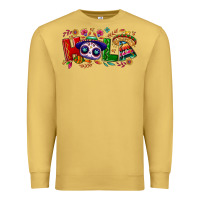 Antique Gold Hola Cinco De Mayo Premium Sweatshirt - NancyCooperArtShop