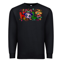 Black Hola Cinco De Mayo Premium Sweatshirt - NancyCooperArtShop