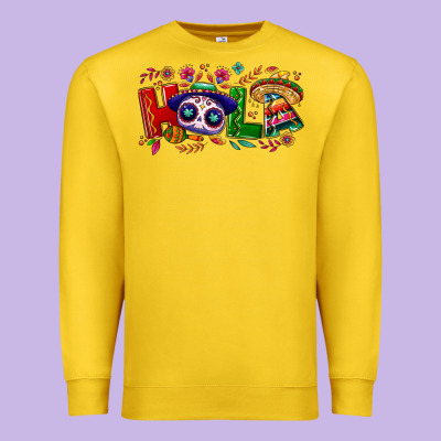 Hola Cinco De Mayo Premium Sweatshirt Designed By Nancycooperartshop