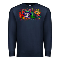 Navy Hola Cinco De Mayo Premium Sweatshirt - NancyCooperArtShop