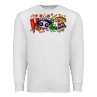 Oatmeal Heather Hola Cinco De Mayo Premium Sweatshirt - NancyCooperArtShop