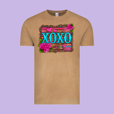 Xoxo Valentine's Day Pink Roses And Hearts Vintage Tee Designed By Jasminsmagicworld