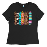 Black Western brushstrokes Ladies Tee - CTS Tumbler Store