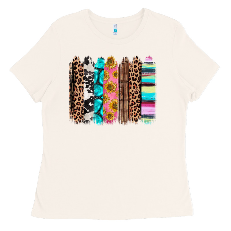 Western Brushstrokes Ladies Tee by CTS Tumbler Store | Teevron