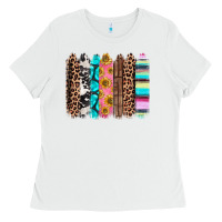 White Western brushstrokes Ladies Tee - CTS Tumbler Store