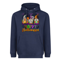 Navy Happy Halloween Gnomes Heavyweight Hoodie - texasbilliewilder