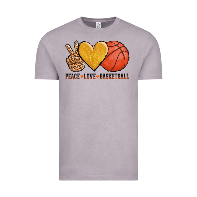 Peace Love Basketball Vintage Tee by AdoDesignShop | Teevron