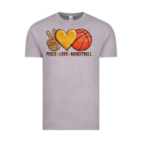 Vintage Zinc peace love basketball Vintage Tee - AdoDesignShop
