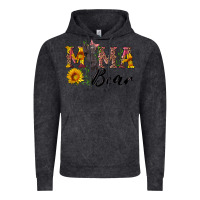 Vintage Black pink mama bear with cute bear Vintage Hoodie - Artiststas