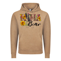 Vintage Coffee pink mama bear with cute bear Vintage Hoodie - Artiststas