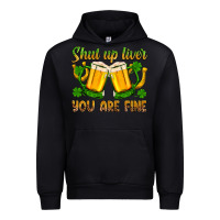 Black St. Patrick’s Day shut up liver you are fine Urban Hoodie - OliviaCreatesArt