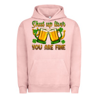Pigment Salmon St. Patrick’s Day shut up liver you are fine Urban Hoodie - OliviaCreatesArt