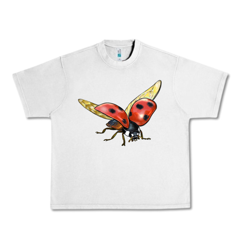Ladybug Flying Urban Heavy Tee by LillyAllenDesigns | Teevron