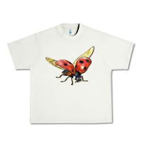 Pistachio Ladybug Flying Urban Heavy Tee - LillyAllenDesigns