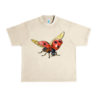 Sandshell Ladybug Flying Urban Heavy Tee - LillyAllenDesigns