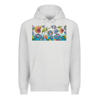 Dove Grey sea shells Premium Hoodie - TumblerDesignByShophia