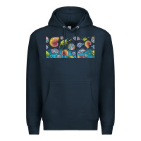 Navy sea shells Premium Hoodie - TumblerDesignByShophia