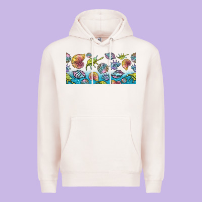 Sea Shells Premium Hoodie Designed By Tumblerdesignbyshophia