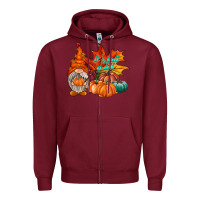 Burgundy it is fall yall gnome Zipper Hoodie - RacoonDesign