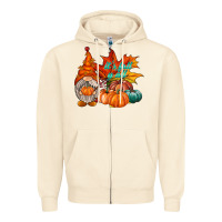 Sandshell it is fall yall gnome Zipper Hoodie - RacoonDesign