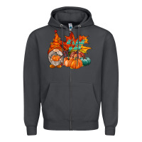 Smoke it is fall yall gnome Zipper Hoodie - RacoonDesign