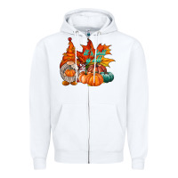 White it is fall yall gnome Zipper Hoodie - RacoonDesign