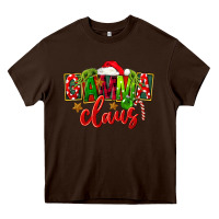 Chocolate Brown christmas gamma claus Heavy Core Tee - FaDigitalArtStudio