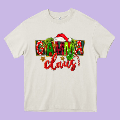 Christmas Gamma Claus Heavy Core Tee Designed By Fadigitalartstudio