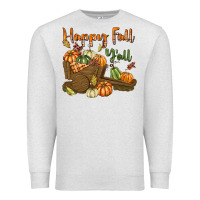 Oatmeal Heather Happy Fall Y'all Premium Sweatshirt - texasbilliewilder