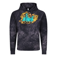 Cloud Black glitter leopard turquoise patch Vintage Hoodie - AdoDesignShop