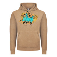 Vintage Coffee glitter leopard turquoise patch Vintage Hoodie - AdoDesignShop
