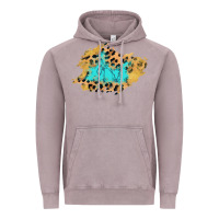 Vintage Zinc glitter leopard turquoise patch Vintage Hoodie - AdoDesignShop
