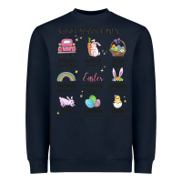 Navy christian easter Heavyweight Sweatshirt - MaliasSmallBusiness