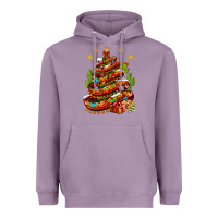Lavender Christmas Feliz Navidad sombrero tree Heavyweight Hoodie - NancyCooperArtShop