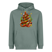 Sage Christmas Feliz Navidad sombrero tree Heavyweight Hoodie - NancyCooperArtShop