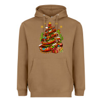 Toasted Coconut Christmas Feliz Navidad sombrero tree Heavyweight Hoodie - NancyCooperArtShop